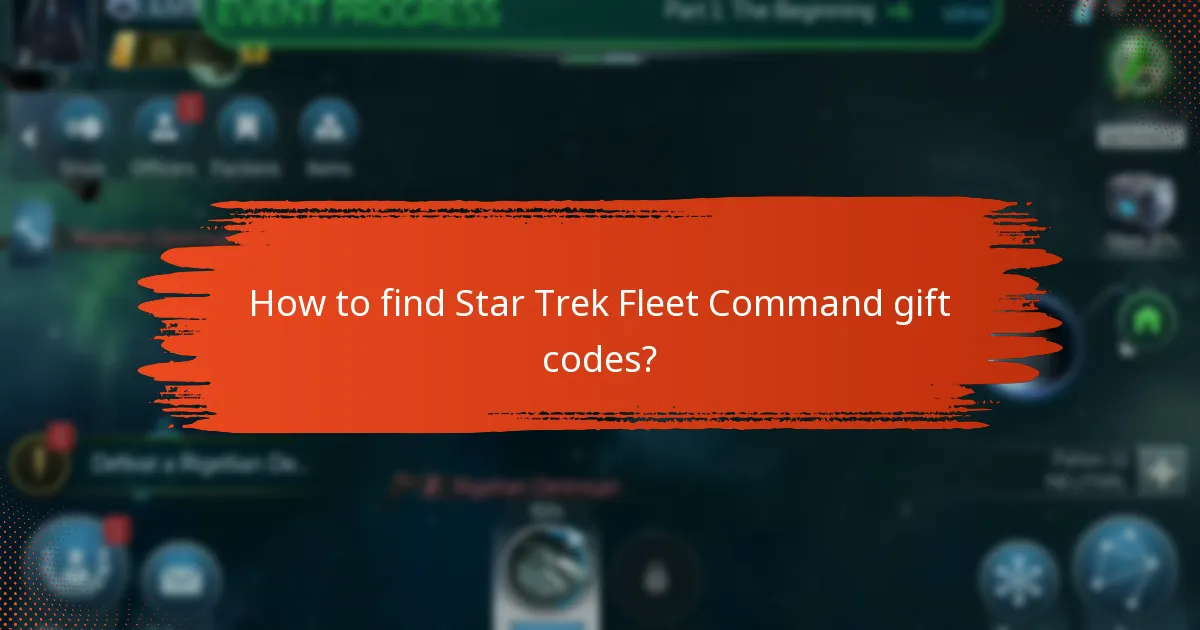 How to find Star Trek Fleet Command gift codes?