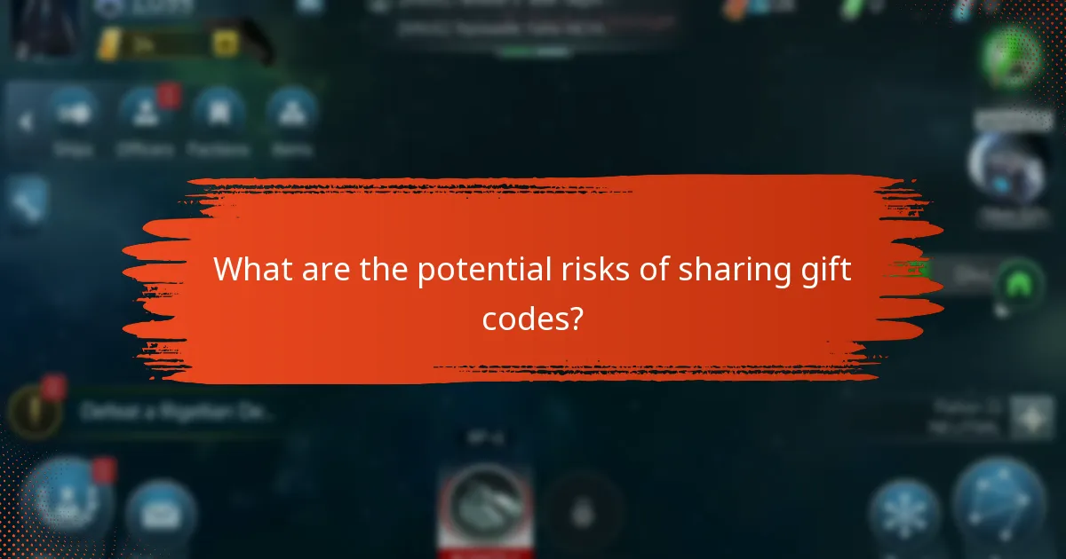 What are the potential risks of sharing gift codes?
