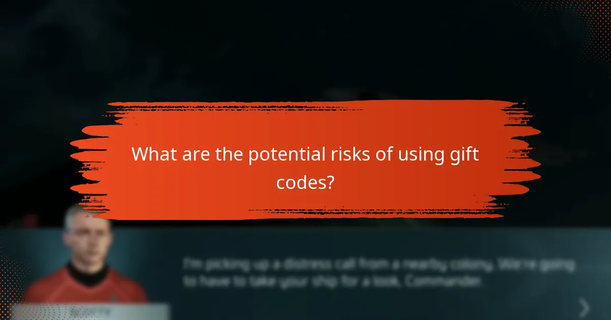 What are the potential risks of using gift codes?